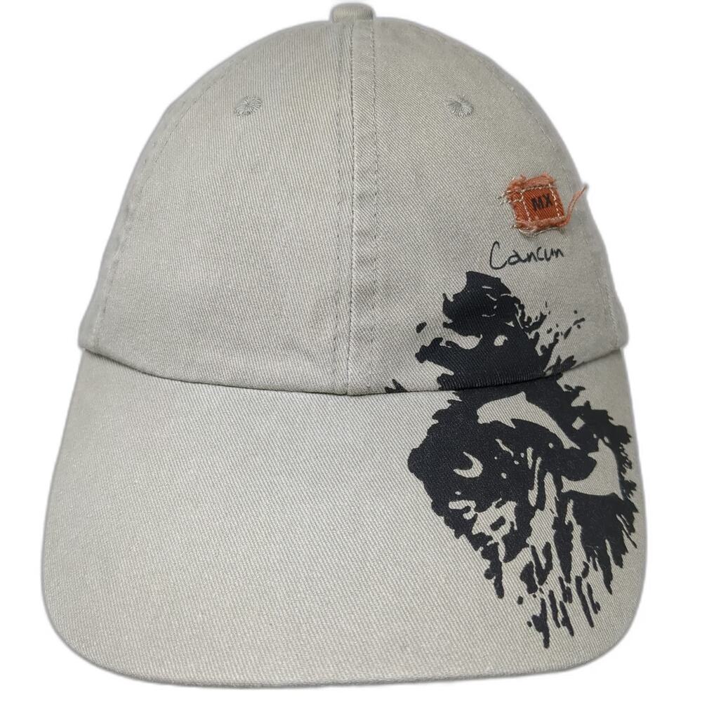 Caribbean Side Cancun MX Green Baseball Cap OSFM Slideback Graphic Cotton Hat